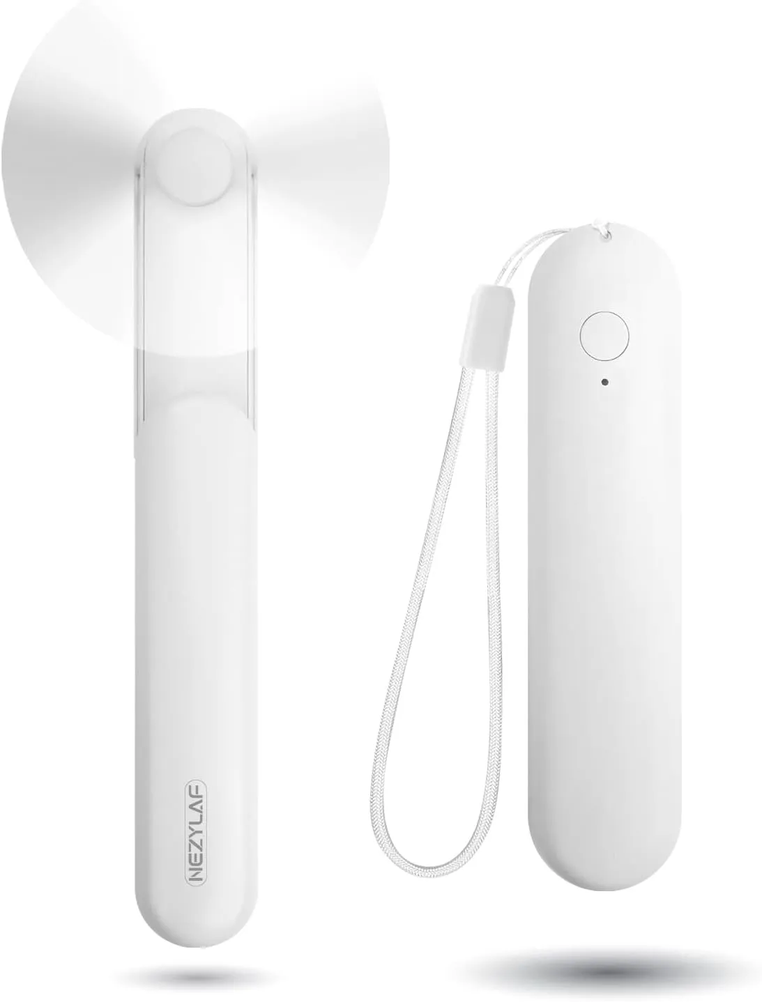 Nezylaf Portable Mini Handheld Fan, Small Rechargeable Personal Fan with Pocket Power Bank Design for Travel/Women Gifts/Disney World Accessories/Theme Park Essentials Mini handheld fan for personal cooling