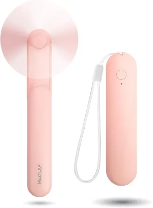 Nezylaf Portable Mini Handheld Fan, Small Rechargeable Personal Fan with Pocket Power Bank Design for Travel/Women Gifts/Disney World Accessories/Theme Park Essentials Mini handheld fan for personal cooling