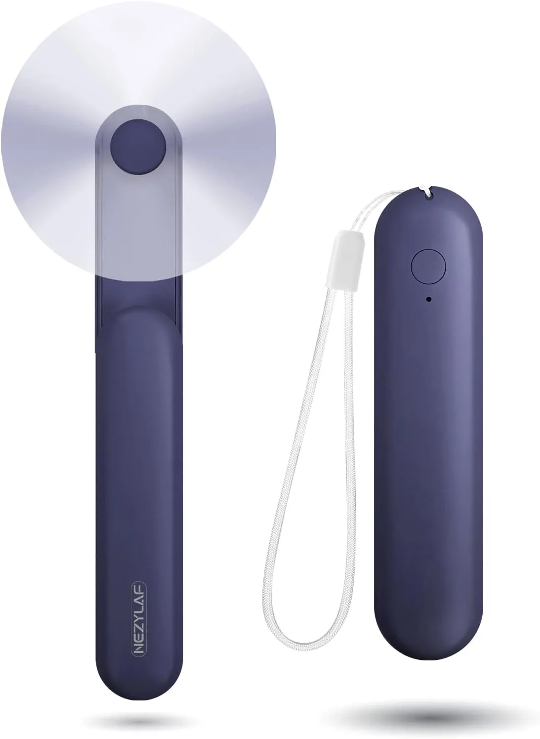 Nezylaf Portable Mini Handheld Fan, Small Rechargeable Personal Fan with Pocket Power Bank Design for Travel/Women Gifts/Disney World Accessories/Theme Park Essentials Mini handheld fan for personal cooling
