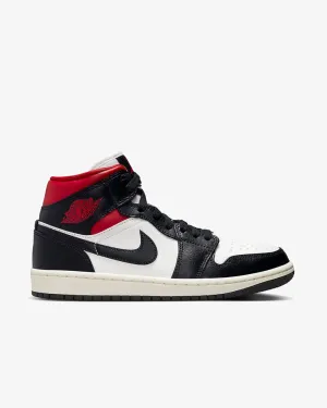 NIKE AIR JORDAN1 MID WMNS GYM RED PANDA