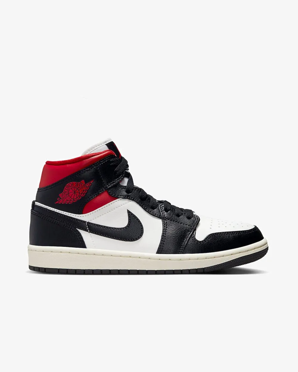 NIKE AIR JORDAN1 MID WMNS GYM RED PANDA
