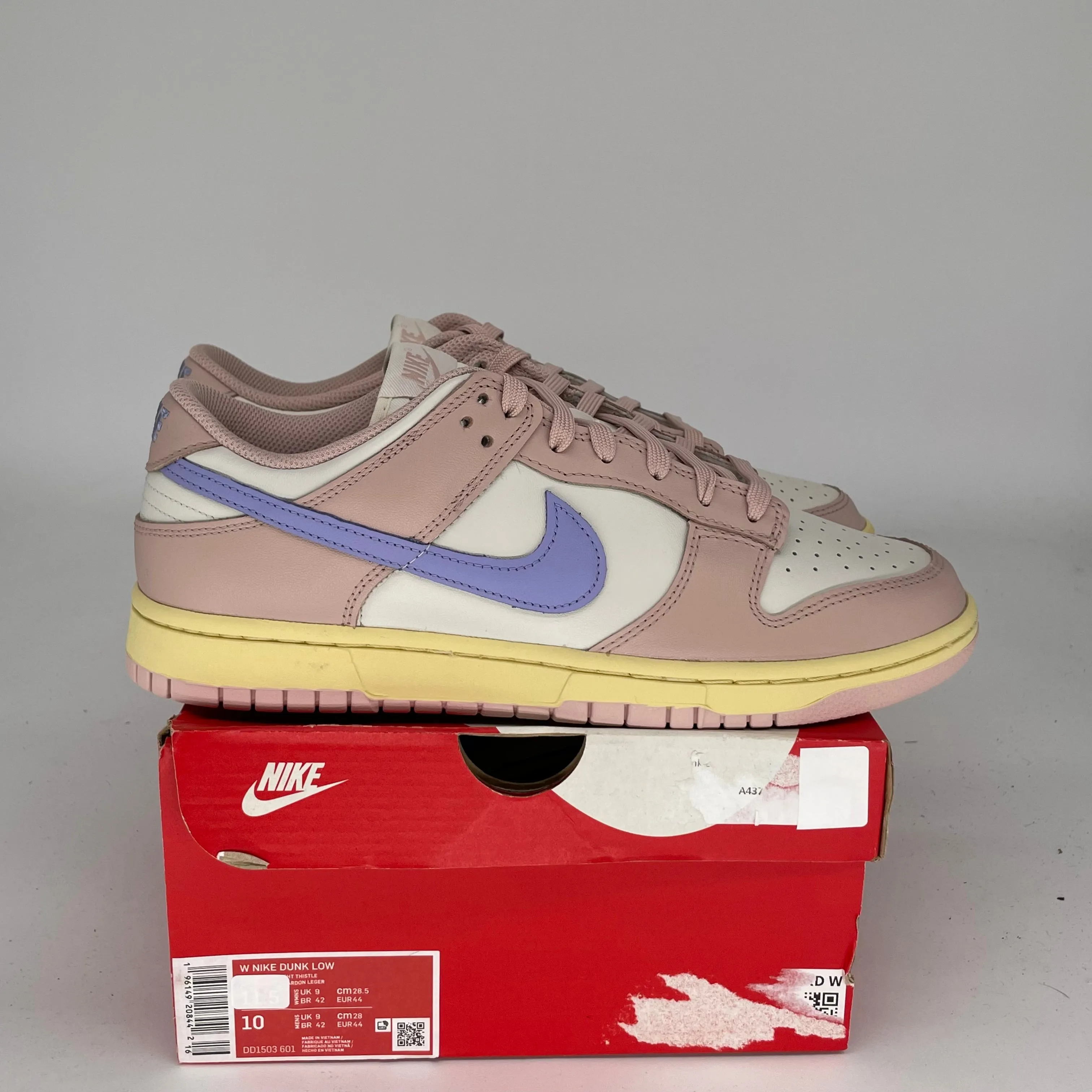 NIKE DUNK LOW PINK OXFORD W SIZE 10/11.5W DD1503-601