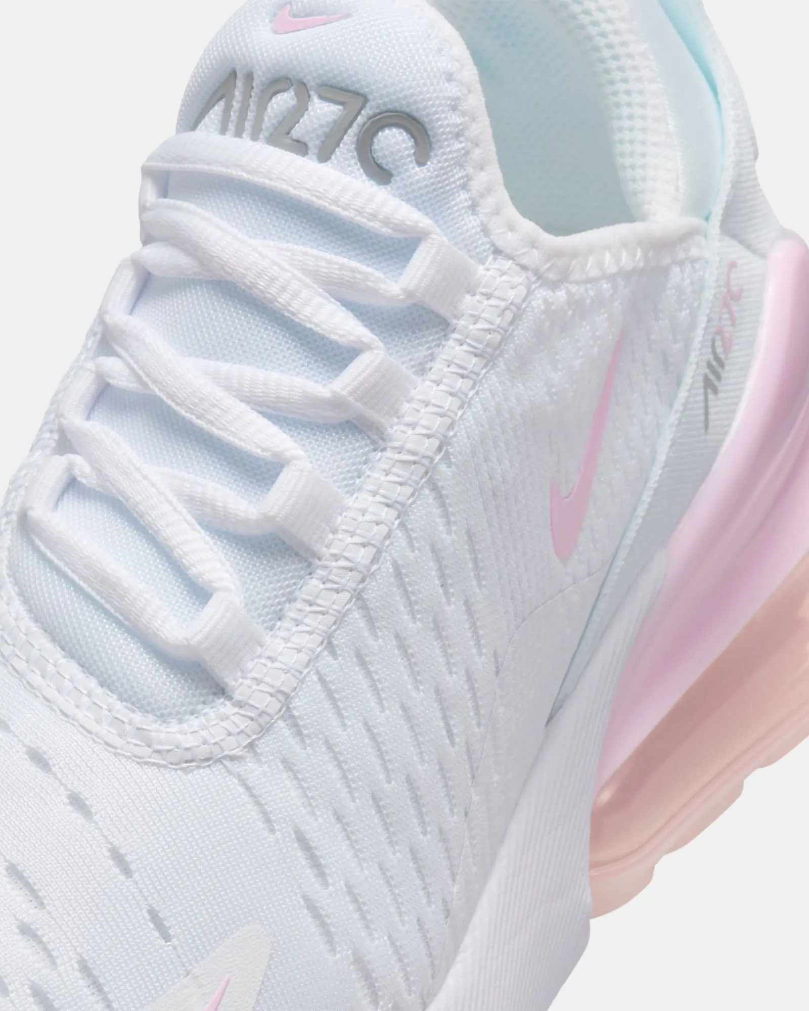 Nike Kids' Shoes Air Max 270 Grade School White/Pink Foam/Smoke Grey