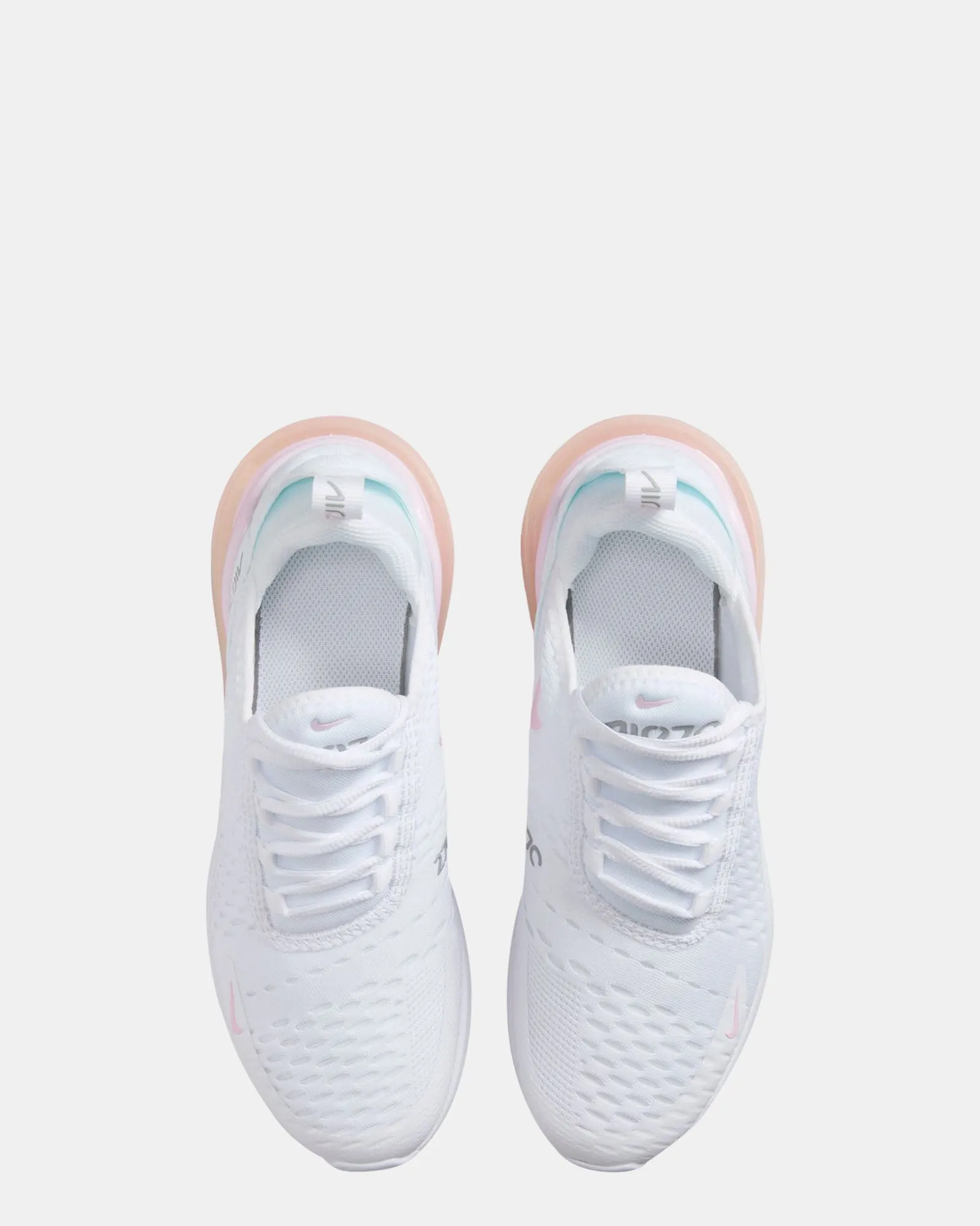 Nike Kids' Shoes Air Max 270 Grade School White/Pink Foam/Smoke Grey