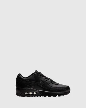 Nike Kids' Shoes Air Max 90 Leather Grade School Black/Black Ii