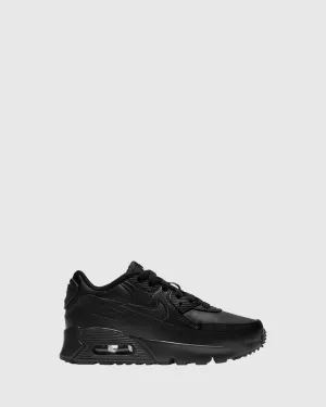Nike Kids' Shoes Air Max 90 Leather Pre School Black/Black