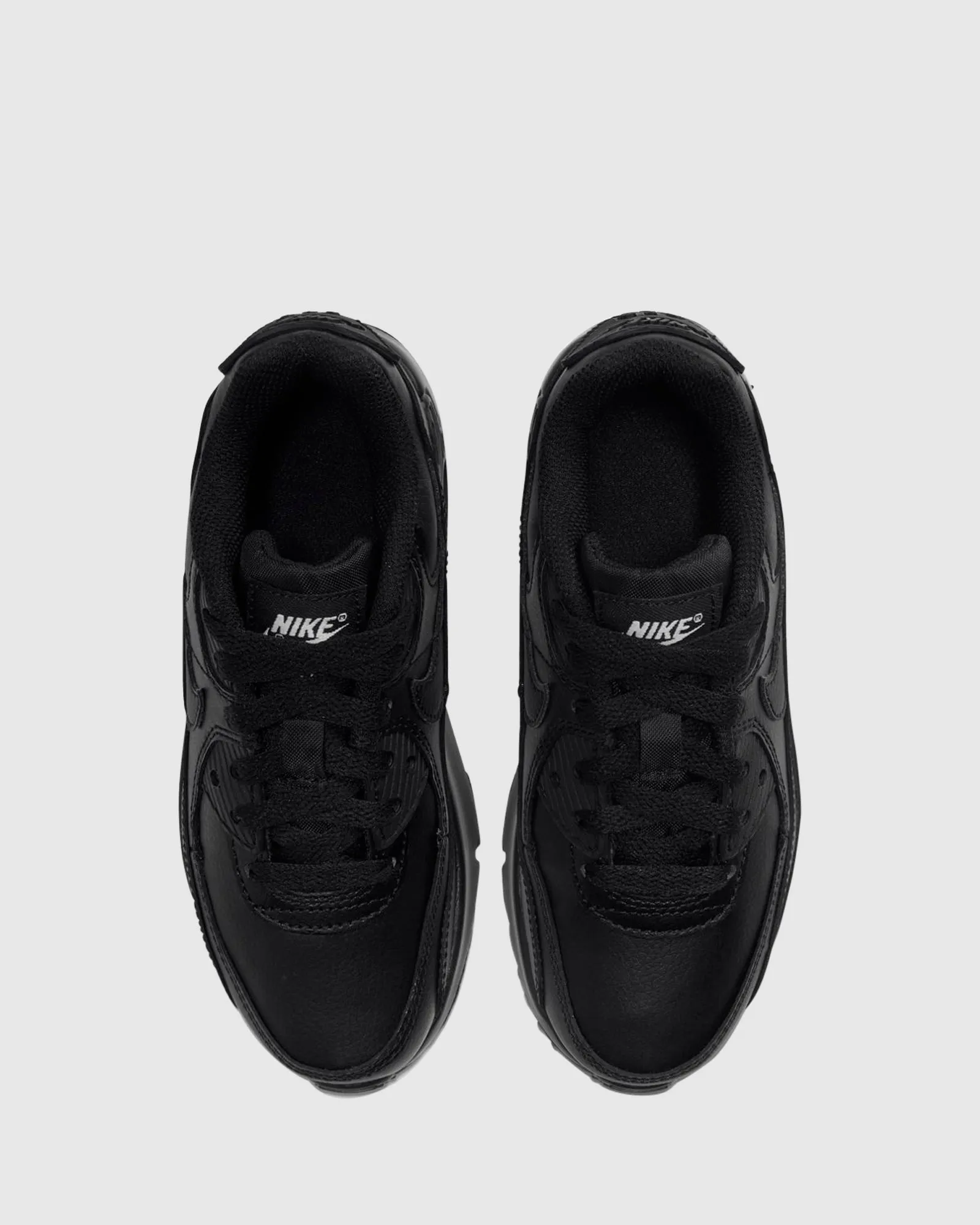 Nike Kids' Shoes Air Max 90 Leather Pre School Black/Black