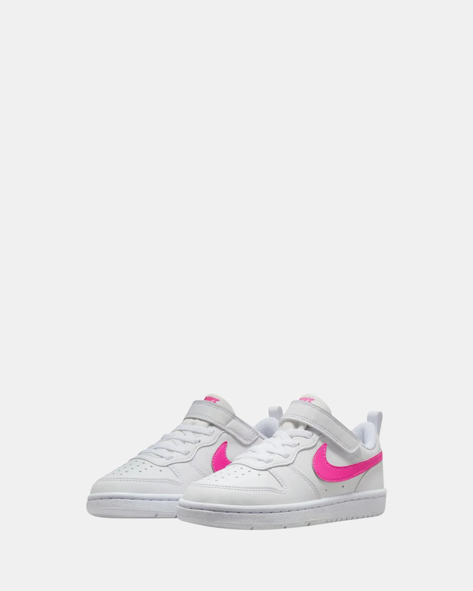 Nike Kids' Shoes Court Borough Low Recraft Pre-School White/Laser Fuchsia