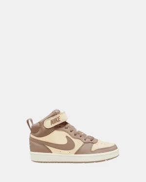 Nike Kids' Shoes Court Borough Mid 2 Grade School Pale Ivory/Hemp/Sail