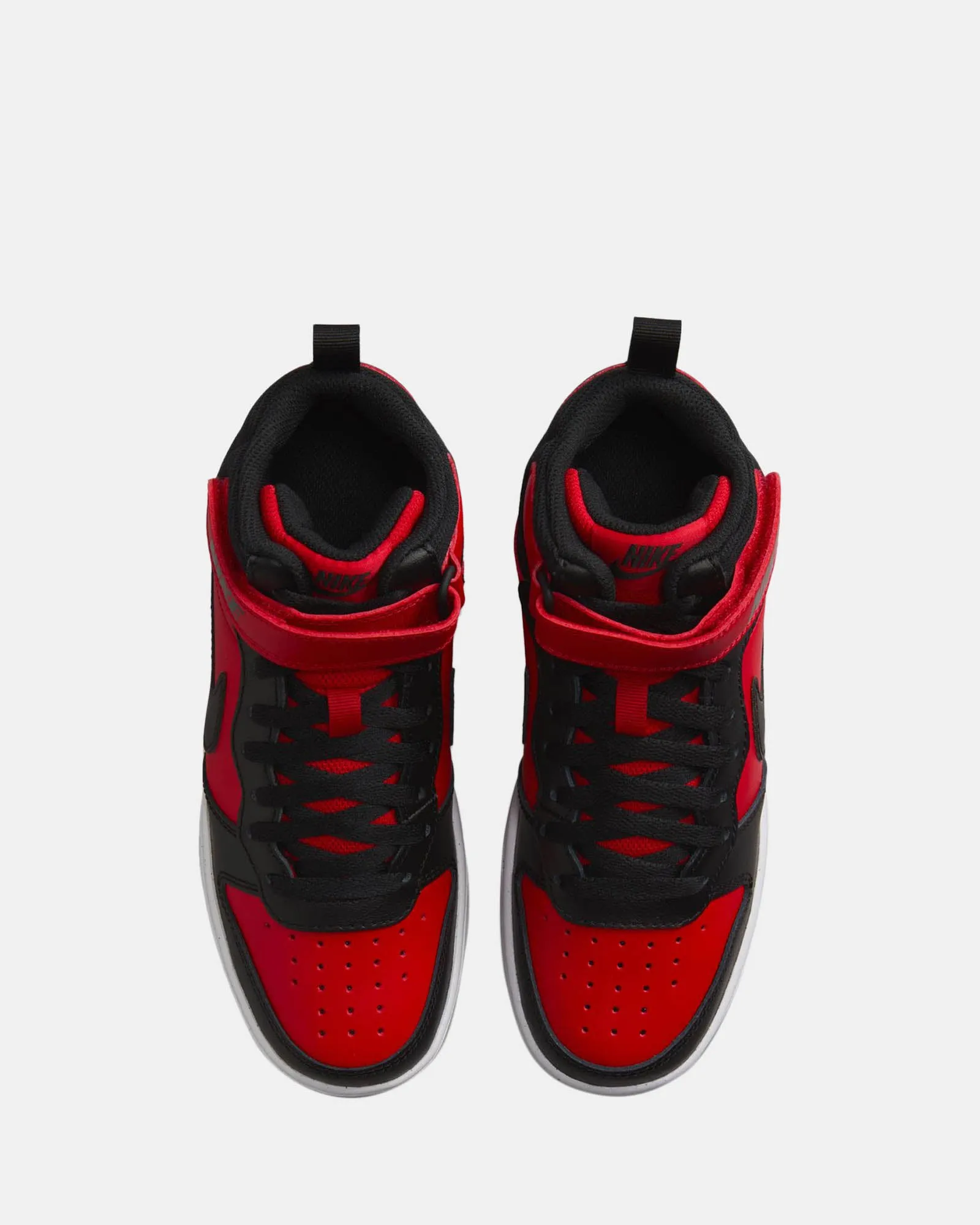Nike Kids' Shoes Court Borough Mid 2 Grade School Univ Red/Black/White