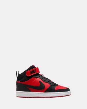 Nike Kids' Shoes Court Borough Mid 2 Grade School Univ Red/Black/White