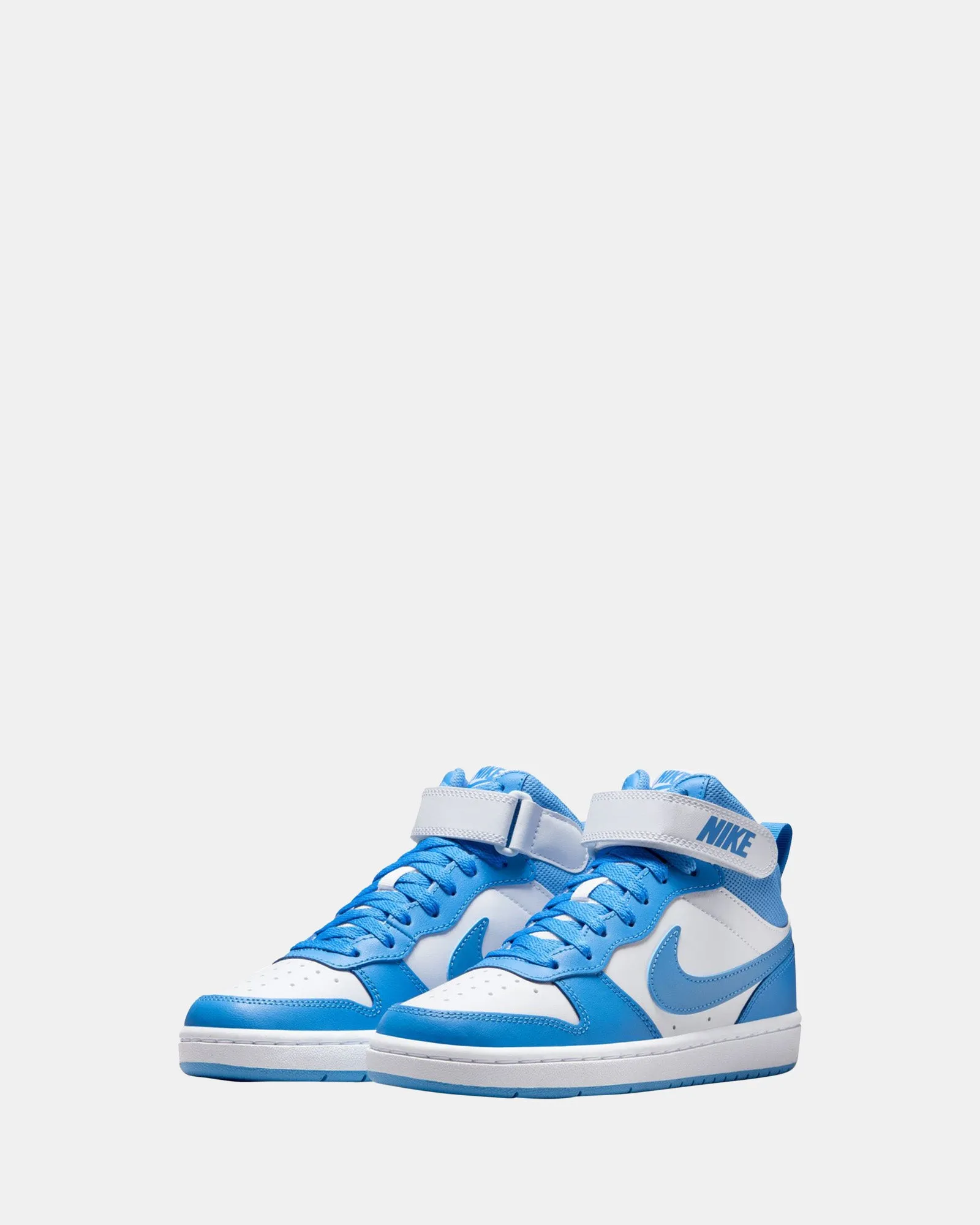 Nike Kids' Shoes Court Borough Mid 2 Grade School White/Blue Beyond
