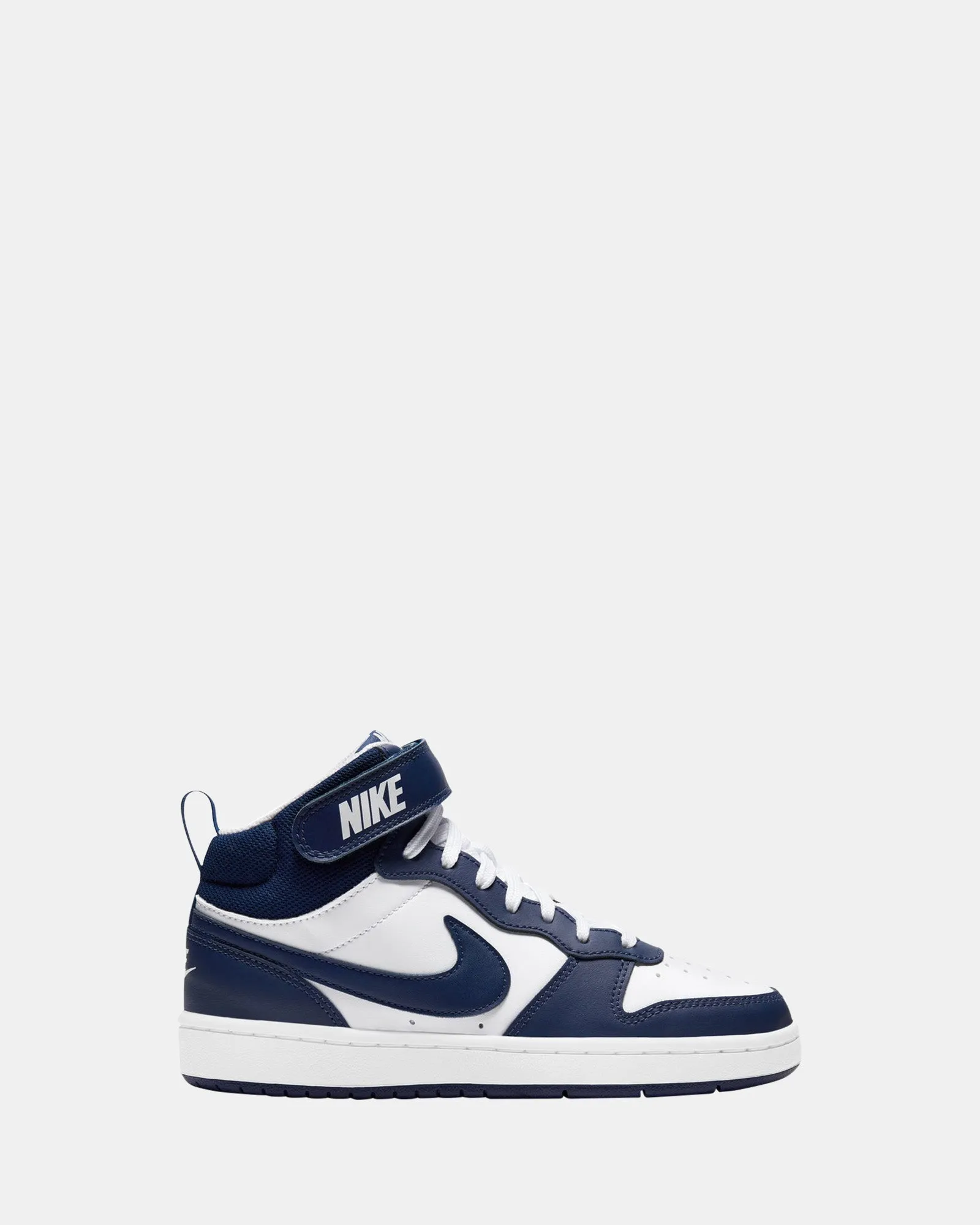 Nike Kids' Shoes Court Borough Mid 2 Grade School White/Blue Void/Signal Blue