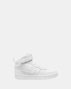 Nike Kids' Shoes Court Borough Mid 2 Grade School White/White