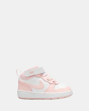Nike Kids' Shoes Court Borough Mid 2 Inf G White/Echo Pink