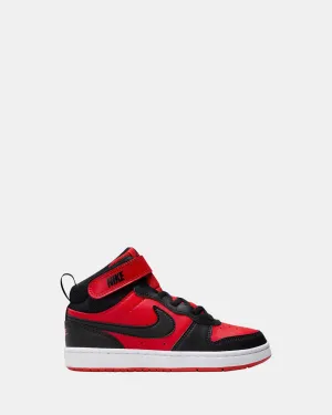 Nike Kids' Shoes Court Borough Mid 2 Pre-School Univ Red/Black/White