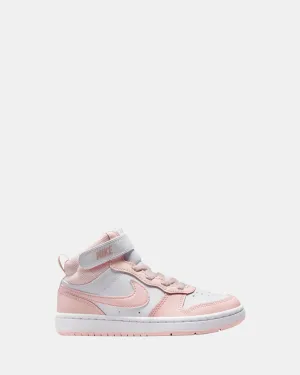 Nike Kids' Shoes Court Borough Mid 2 Ps G White/Echo Pink