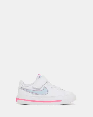 Nike Kids' Shoes Court Legacy Infant White/Lt Armory Blue/Pinksicle
