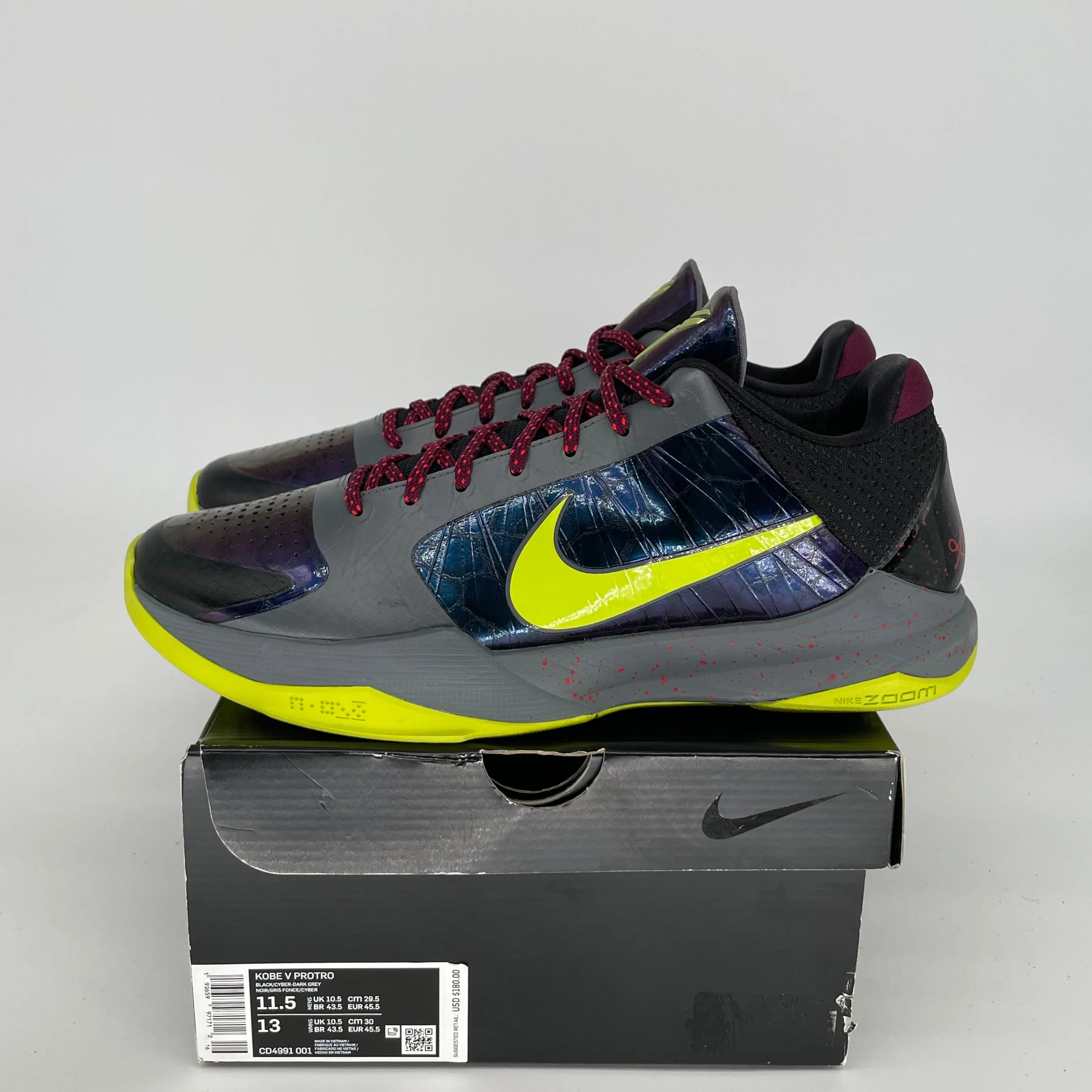 NIKE KOBE 5 PROTRO 2K GAMER EXCLUSIVE SIZE 11.5 CD4991-001