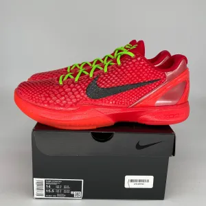NIKE KOBE 6 REVERSE GRINCH SIZE 14 FV4921-600