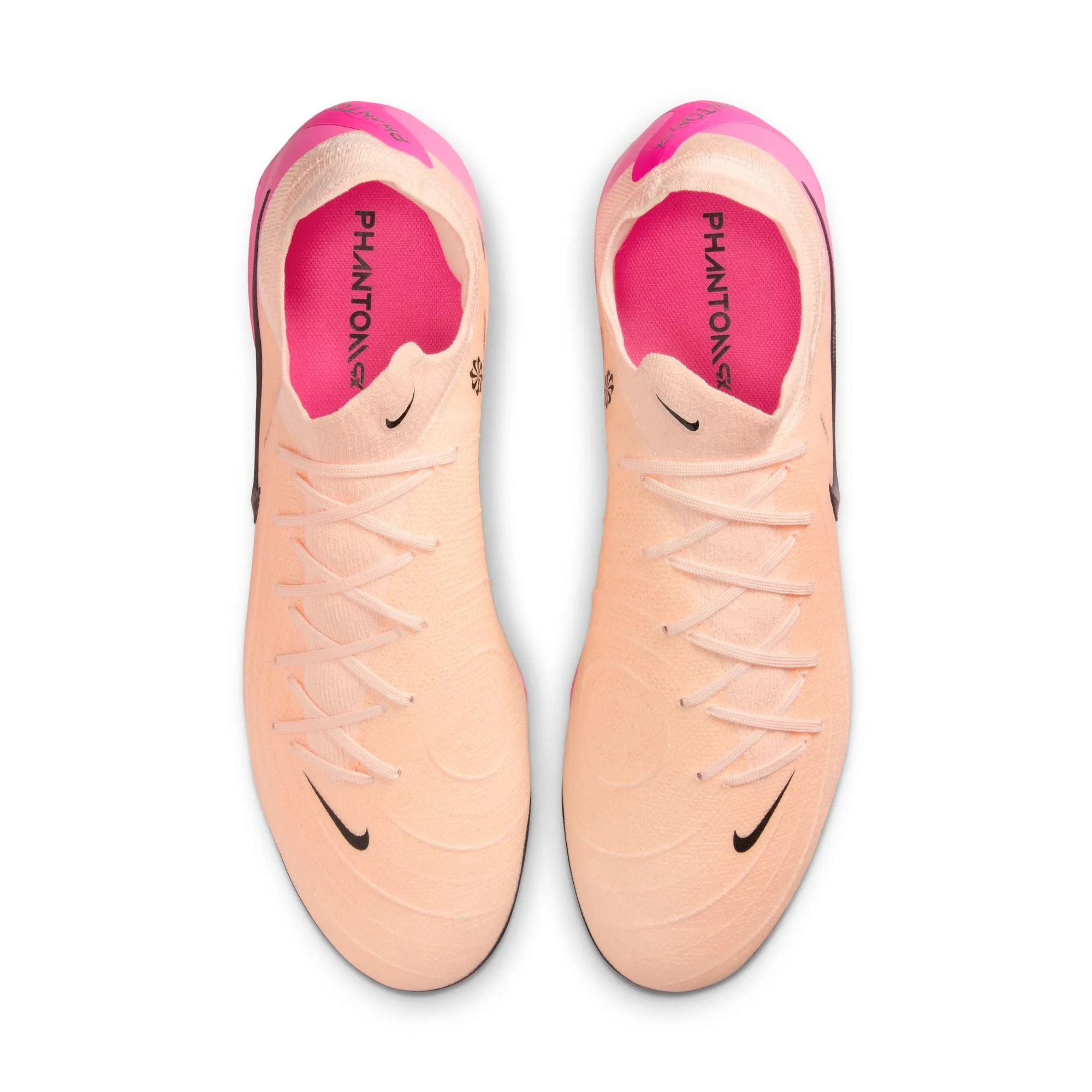 Nike Phantom GX II Pro FG Firm Ground Soccer Shoes - Chrimson Tint/ Black-Pink/ Blast