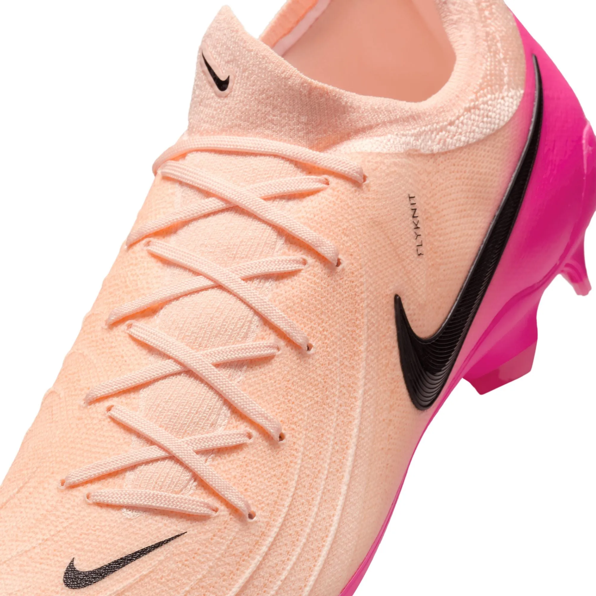 Nike Phantom GX II Pro FG Firm Ground Soccer Shoes - Chrimson Tint/ Black-Pink/ Blast