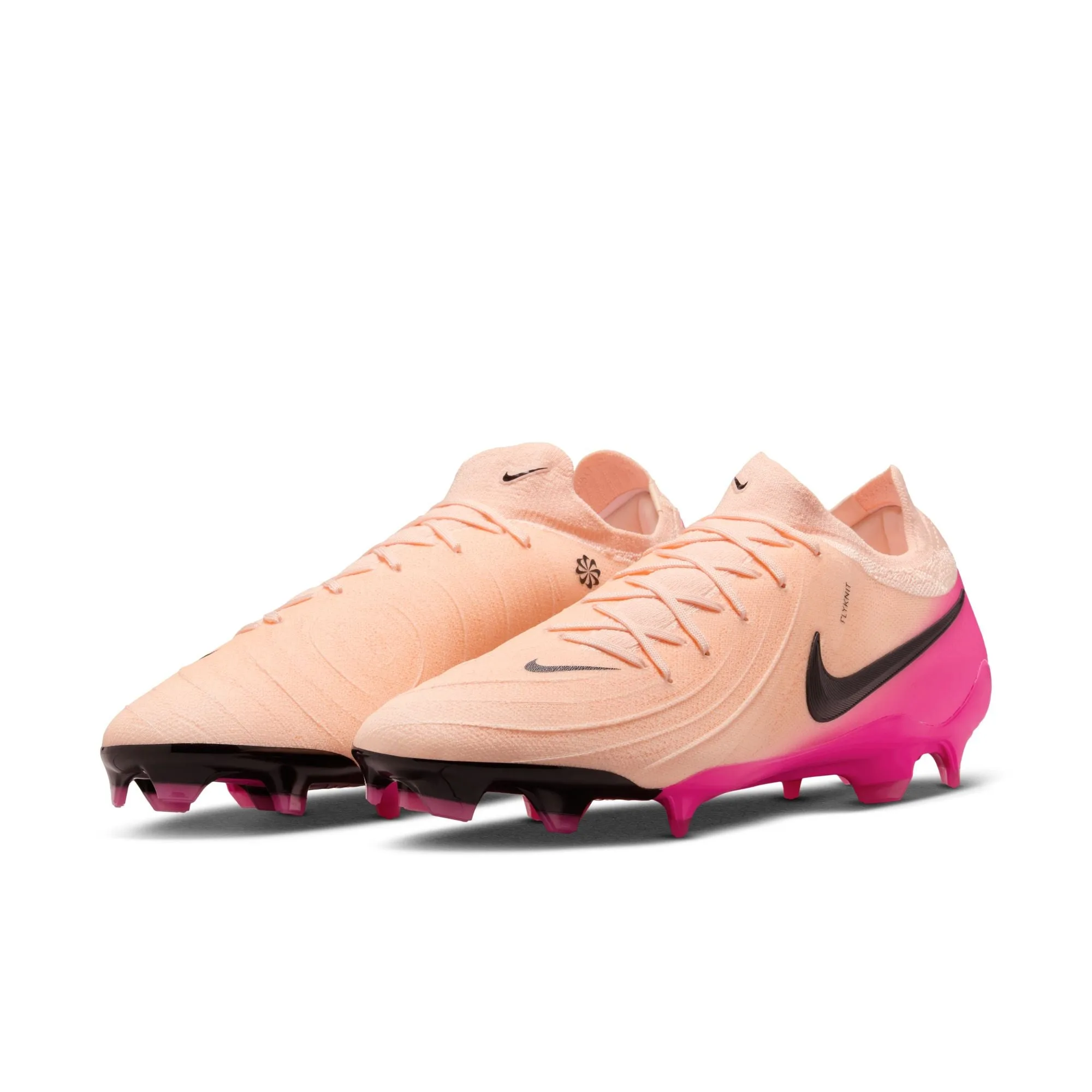 Nike Phantom GX II Pro FG Firm Ground Soccer Shoes - Chrimson Tint/ Black-Pink/ Blast