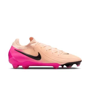 Nike Phantom GX II Pro FG Firm Ground Soccer Shoes - Chrimson Tint/ Black-Pink/ Blast