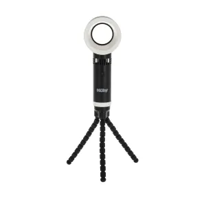 Nuby Baby Safe Bladeless Quiet Cooling Fan with Flexible Tripod Legs | 3 Cooling Modes | Rechargeable USB Cord Included | Black Small bladeless fan for quiet cooling