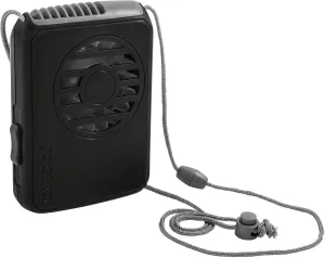 O2COOL Battery Powered Personal Fan With Lanyard, Cools Face and Neck Waist-mounted portable fan for outdoor use