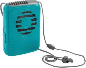 O2COOL Battery Powered Personal Fan With Lanyard, Cools Face and Neck Waist-mounted portable fan for outdoor use