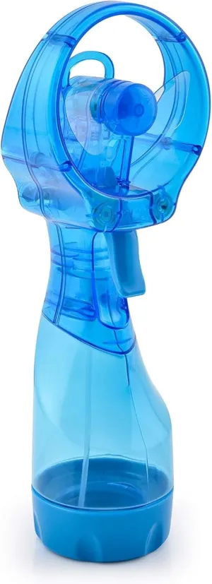O2COOL Deluxe Handheld Battery Powered Water Misting Fan (Light Blue) Battery-powered portable fan