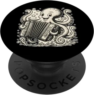 Octopus Accordion Shantycore Cartoon PopSockets Adhesive PopGrip Octopus-shaped decorative fan