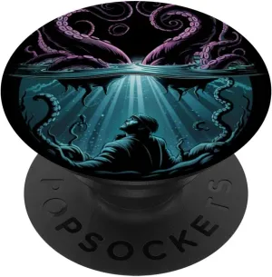 Octopus Kraken Pirate Mariners Final Vision PopSockets Adhesive PopGrip Octopus-shaped decorative fan