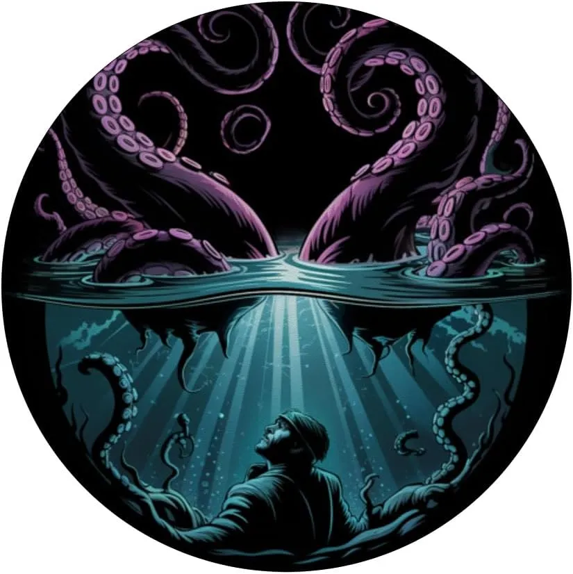 Octopus Kraken Pirate Mariners Final Vision PopSockets Adhesive PopGrip
