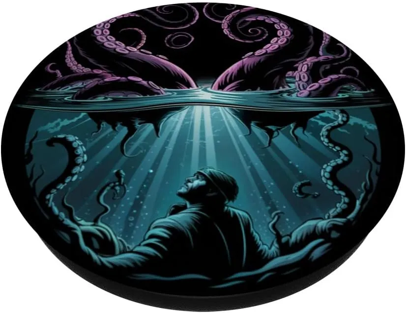 Octopus Kraken Pirate Mariners Final Vision PopSockets Adhesive PopGrip