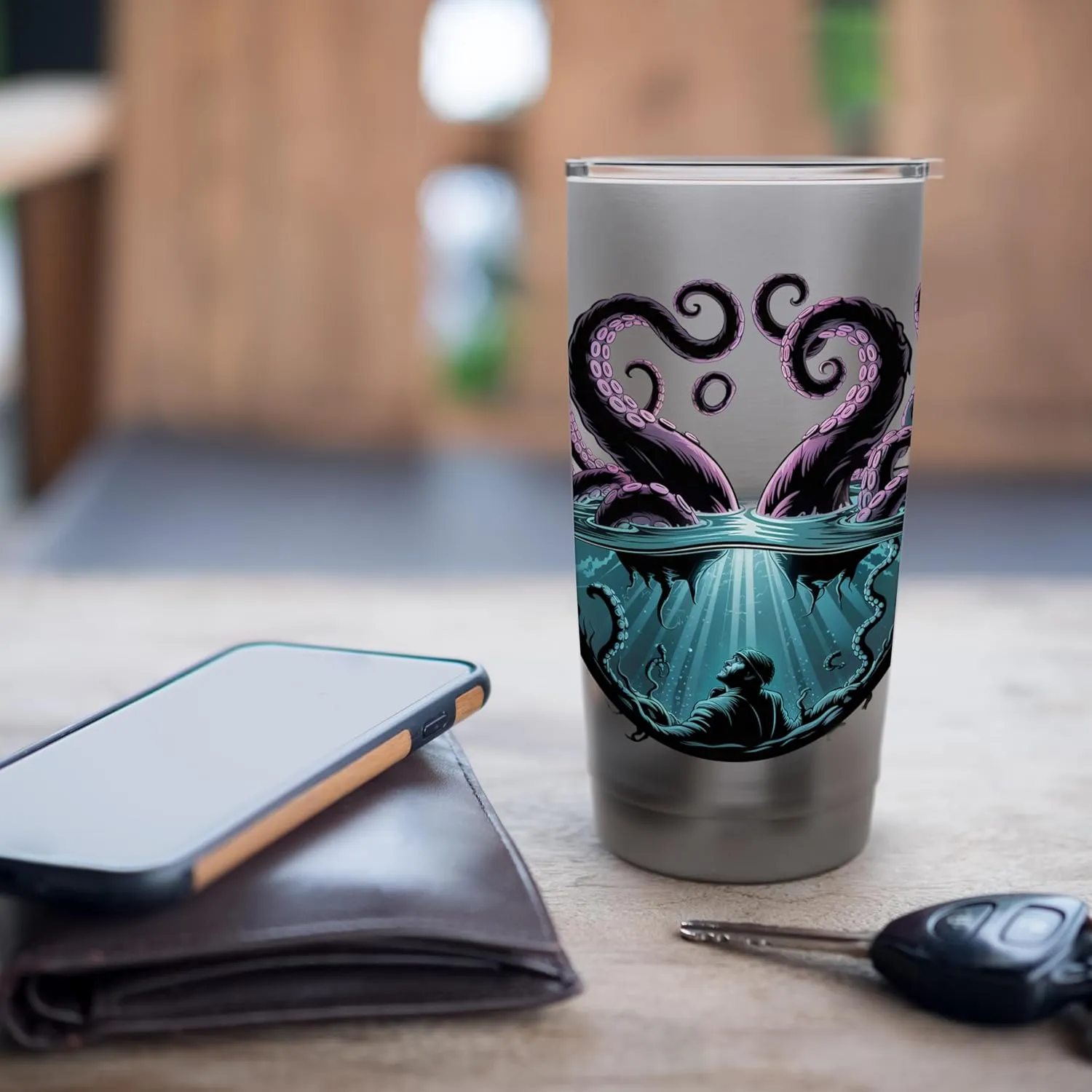 Octopus Kraken Pirate Mariners Final Vision Stainless Steel Insulated Tumbler