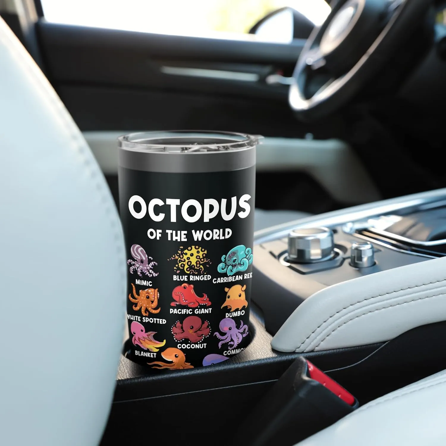 Octopus - Sea Animals of the World Octopus Fan Stainless Steel Insulated Tumbler