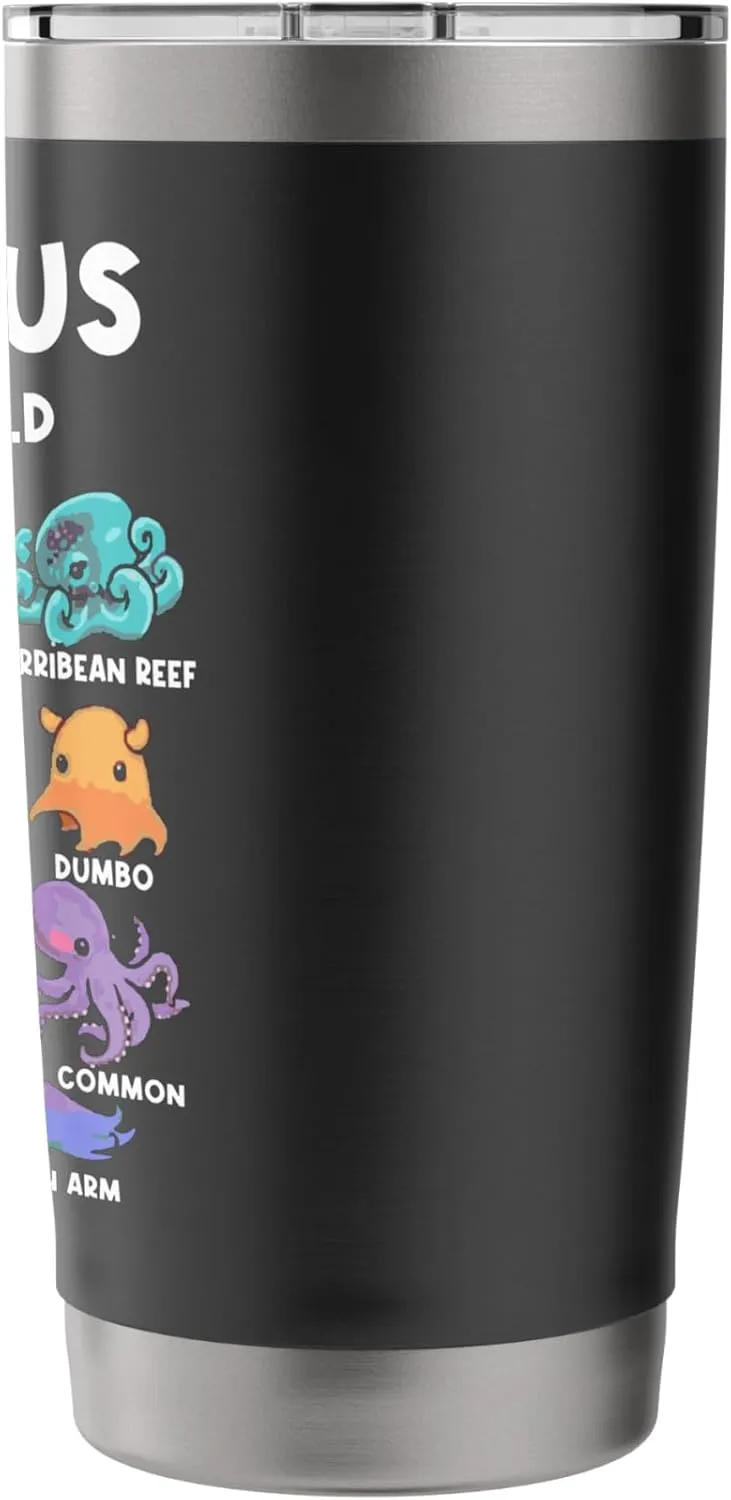Octopus - Sea Animals of the World Octopus Fan Stainless Steel Insulated Tumbler