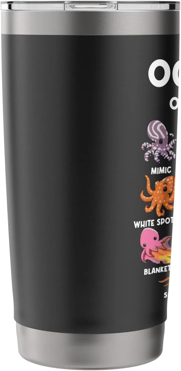 Octopus - Sea Animals of the World Octopus Fan Stainless Steel Insulated Tumbler
