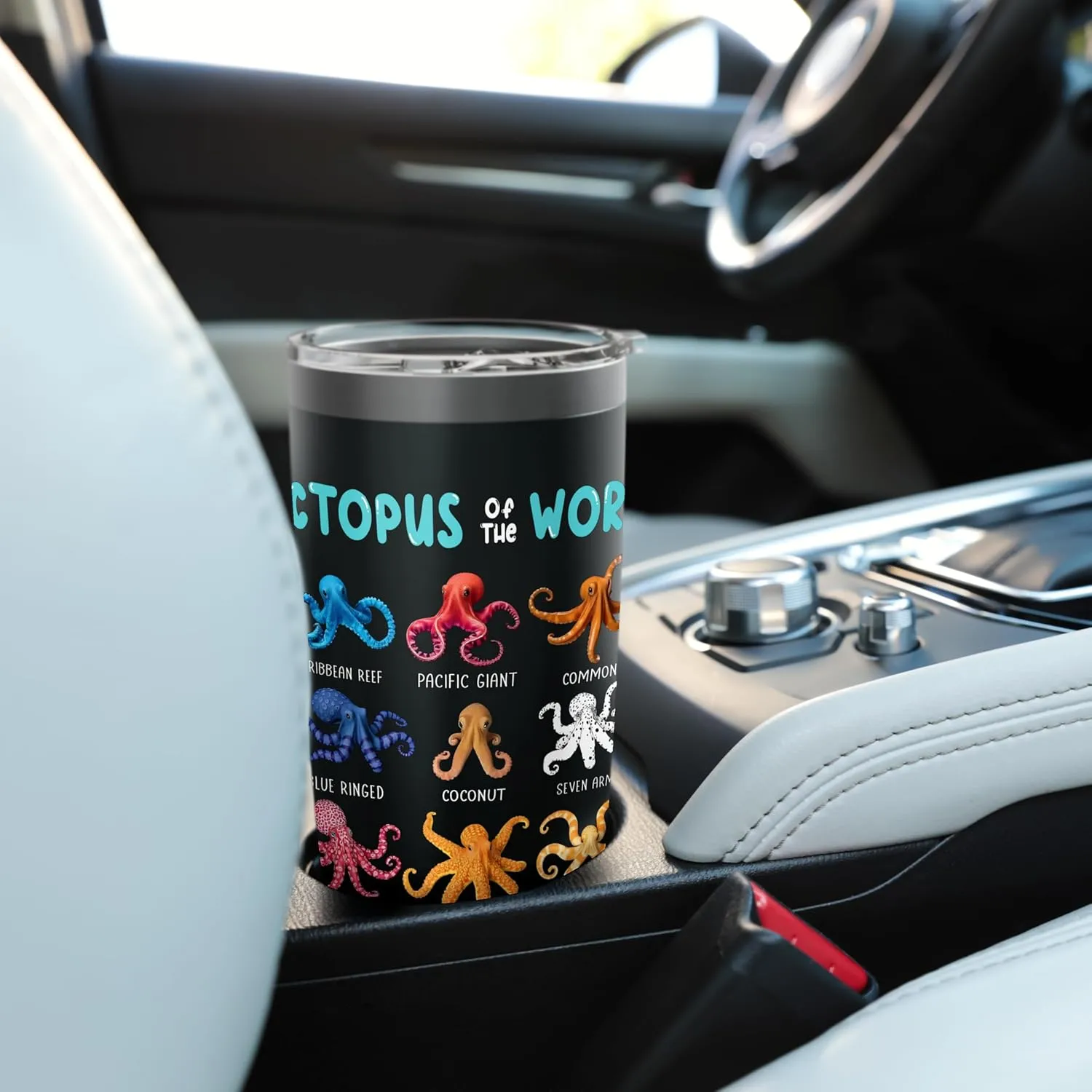 Octopus - Sea Animals of the World Octopus Fan Stainless Steel Insulated Tumbler