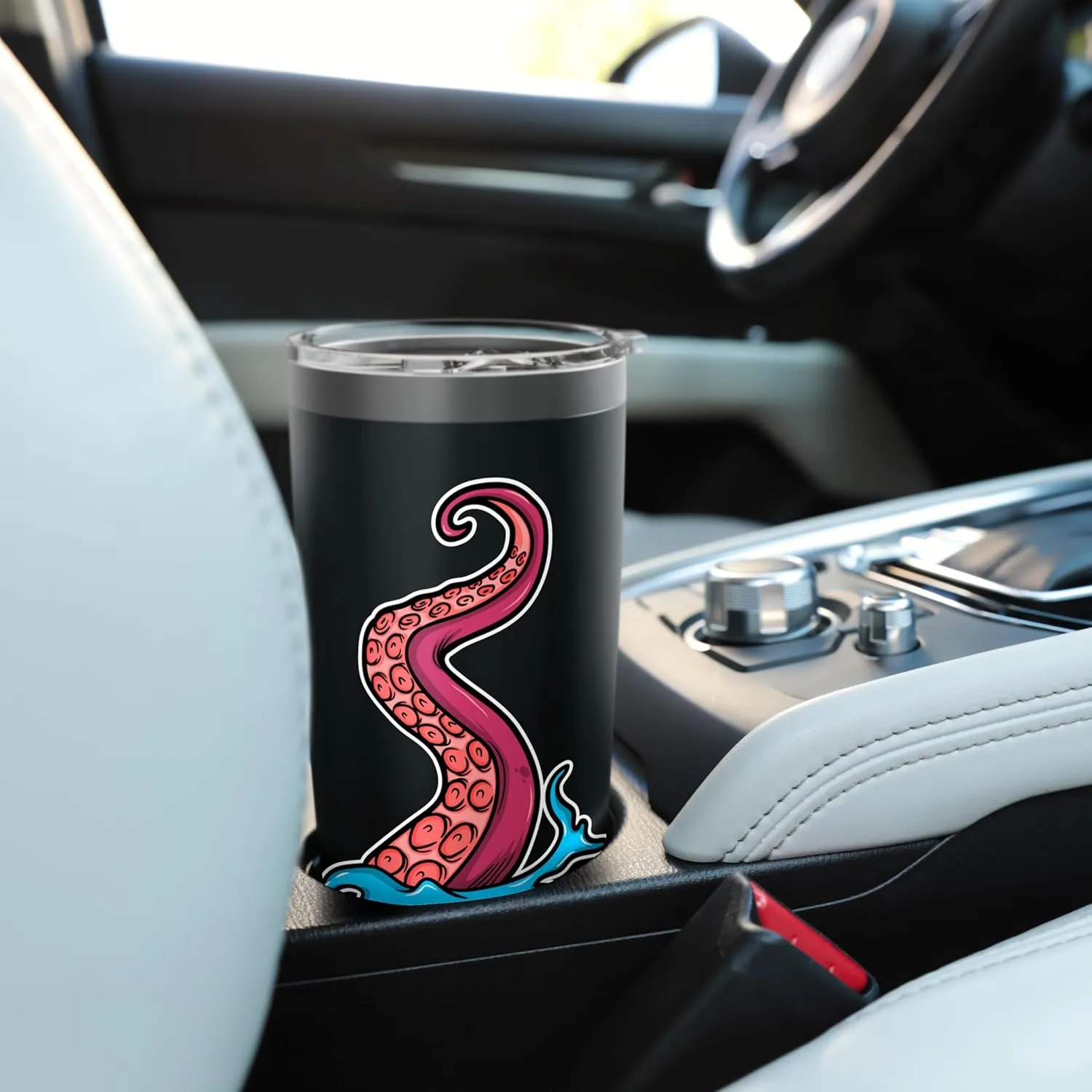 Octopus Sea Monster Kraken Red Tentacle Octopuses Fans Stainless Steel Insulated Tumbler