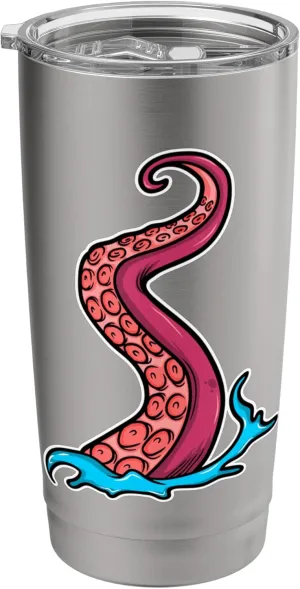 Octopus Sea Monster Kraken Red Tentacle Octopuses Fans Stainless Steel Insulated Tumbler Octopus-shaped decorative fan