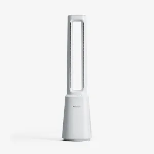 OmniAir 41" Premium Bladeless Tower Fan and Air Purifier - White tower fans for vertical air circulation