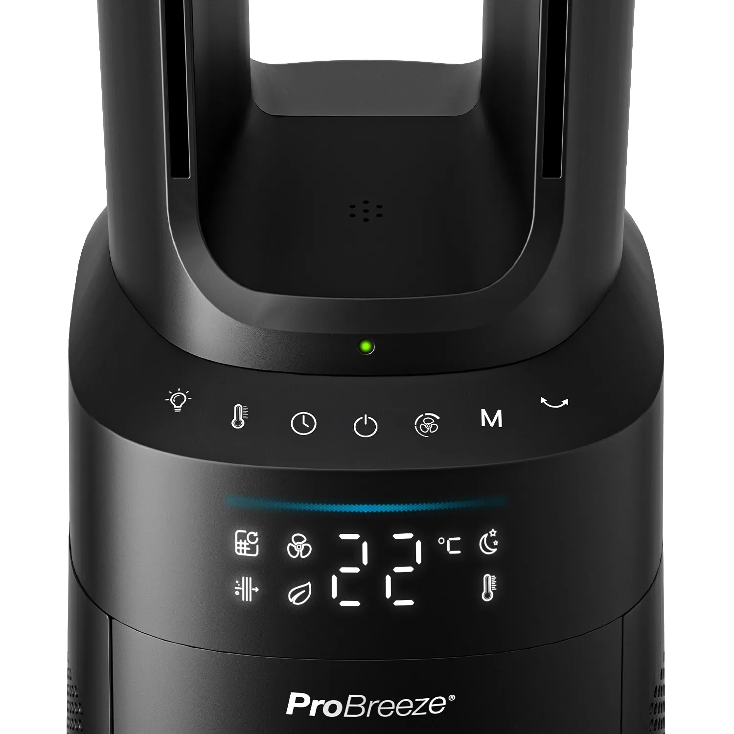 OmniAir 41" Premium Bladeless Tower Fan and Air Purifier with Smart App Control - Black