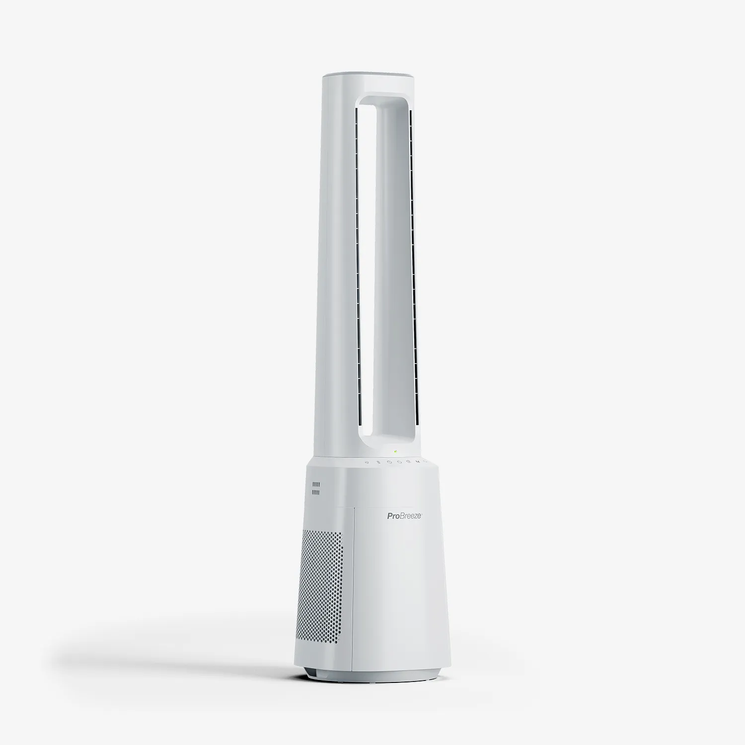 OmniAir 41" Premium Bladeless Tower Fan and Air Purifier with Smart App Control - White