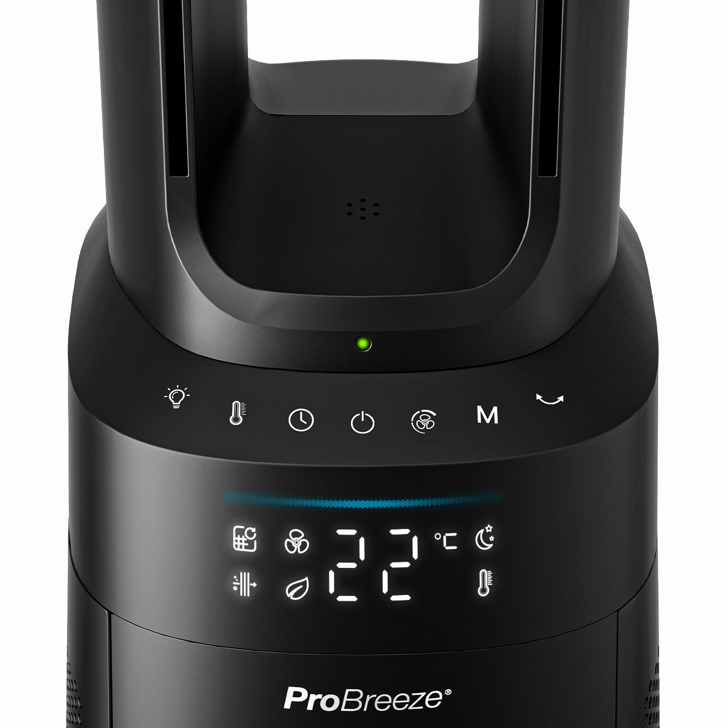 OmniAir 41" Premium Bladeless Tower Fan and Air Purifier with Smart App Control - Black