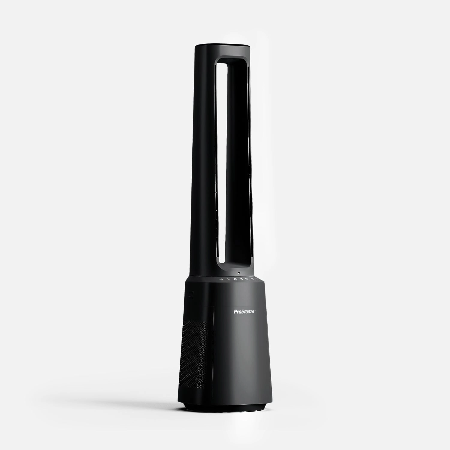 OmniAir 41" Premium Bladeless Tower Fan and Air Purifier with Smart App Control - Black