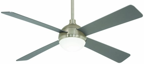 Orb Led 54" Ceiling Fan in Brushed Steel W/ Brushed Nicke Modern ceiling fan for home cooling