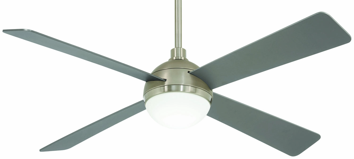 Orb Led 54" Ceiling Fan in Brushed Steel W/ Brushed Nicke Modern ceiling fan for home cooling